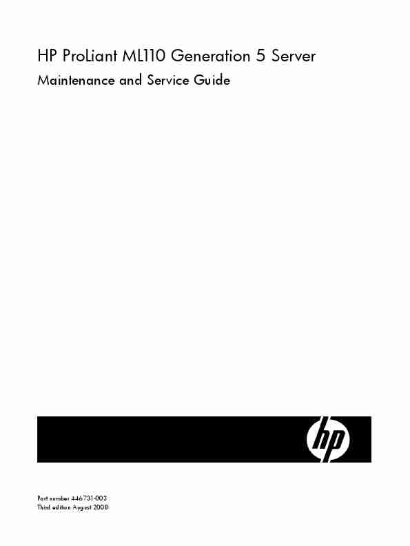 HP PROLIANT ML110 GENERATION 5-page_pdf